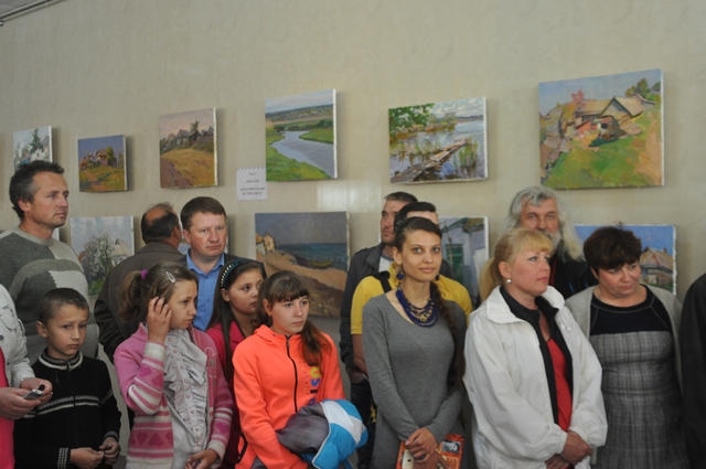 В Олександрівці пройшла виставка картин художників з Одещини та Харківщини