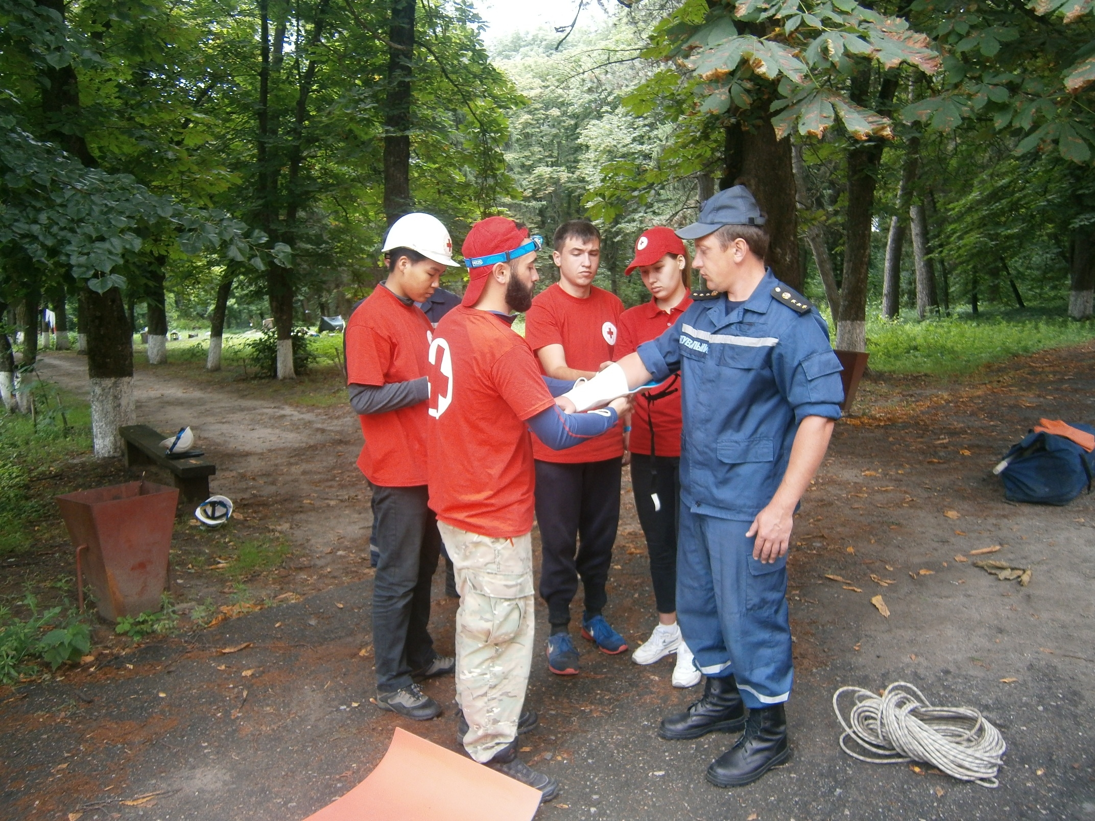 Відбулися спільні навчання рятувальників та Червоного Хреста