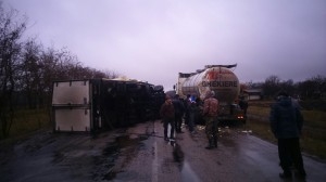На Кіровоградщині зіткнулися дві вантажівки