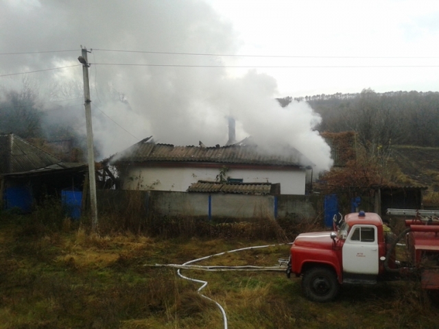 Світловодський район: рятувальники ліквідували пожежу в приватному домоволодінні