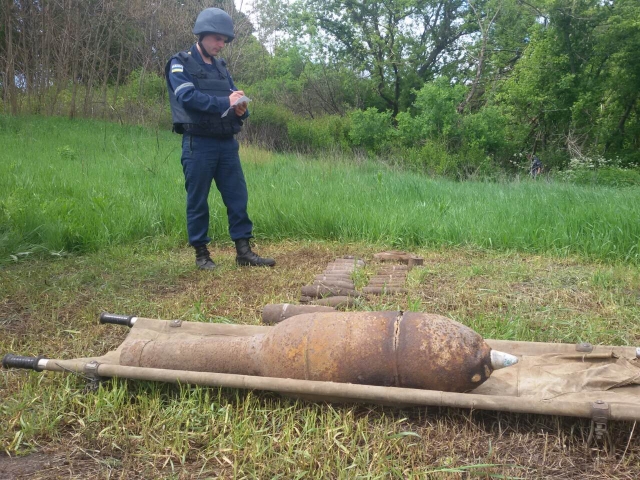 У Новгородківському районі піротехніками знищено 25 боєприпасів часів Другої світової війни