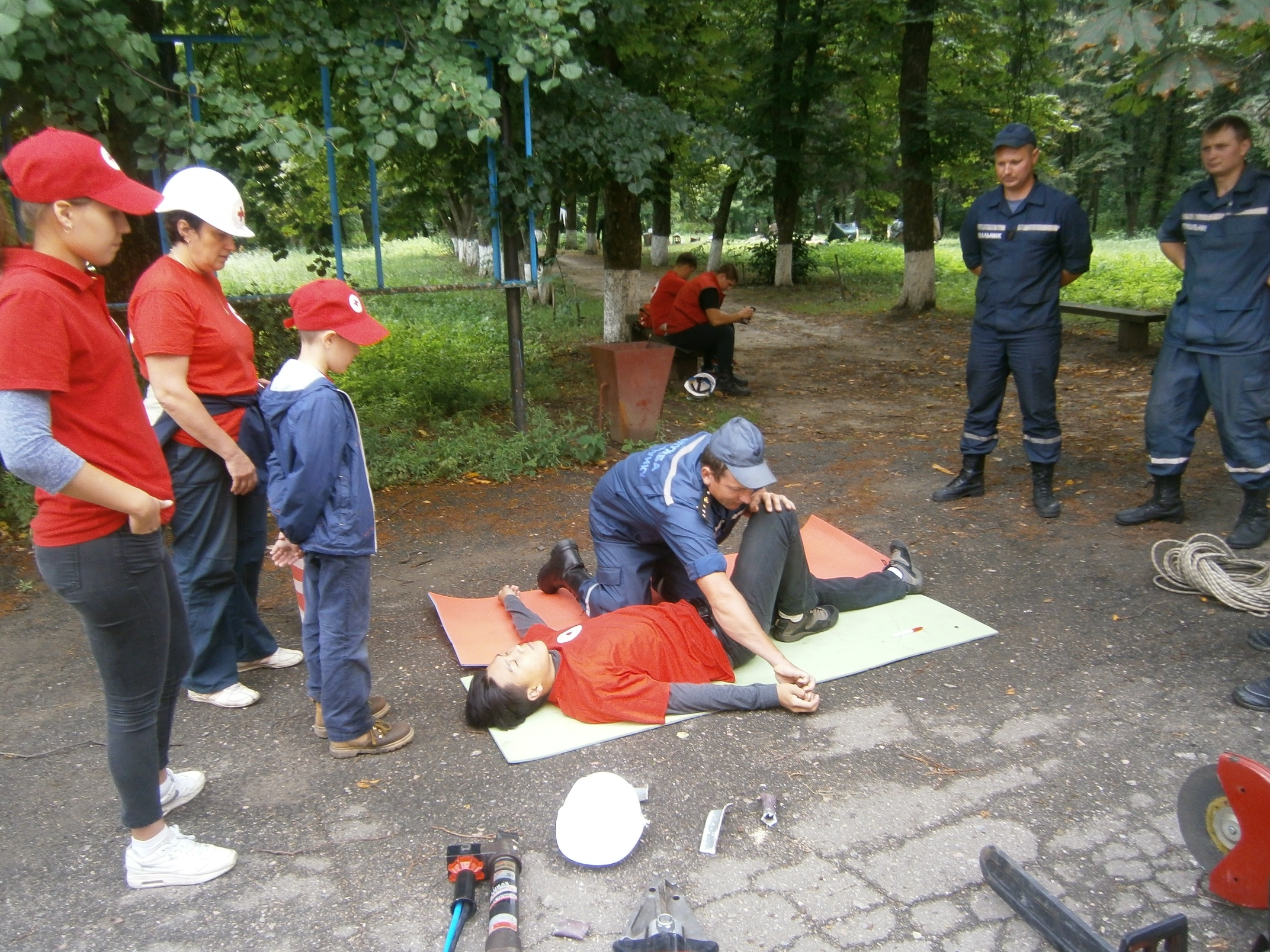 Відбулися спільні навчання рятувальників та Червоного Хреста