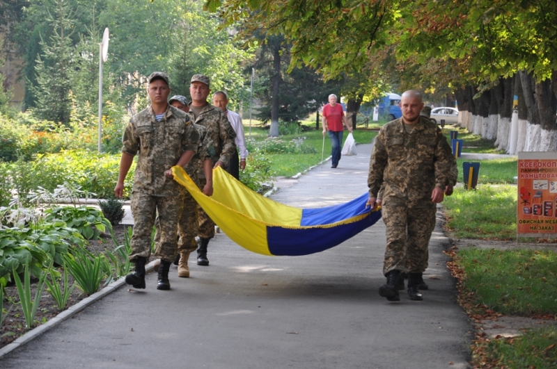 Урочиста церемонія підняття Державного Прапора та покладання квітів до пам’ятника Тарасу Шевченку