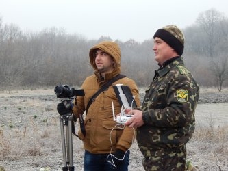 Телевізійники показали глядачам, як за допомогою квадрокоптера охороняються плантації новорічних ялинок