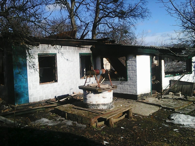 Олександрівський район: при ліквідації пожежі виявлено тіло загиблого безхатченка