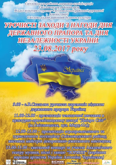 Урочисті заходи з нагоди Дня державного прапора та Дня Незалежності України