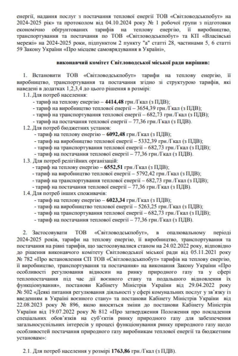 Опалювальний сезон у Світловодську під загрозою зриву?