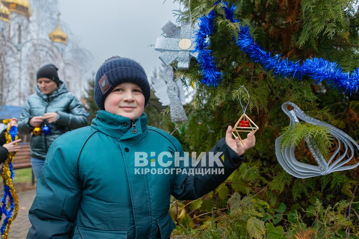 В Олександрівці  громадою прикрасили ялинку