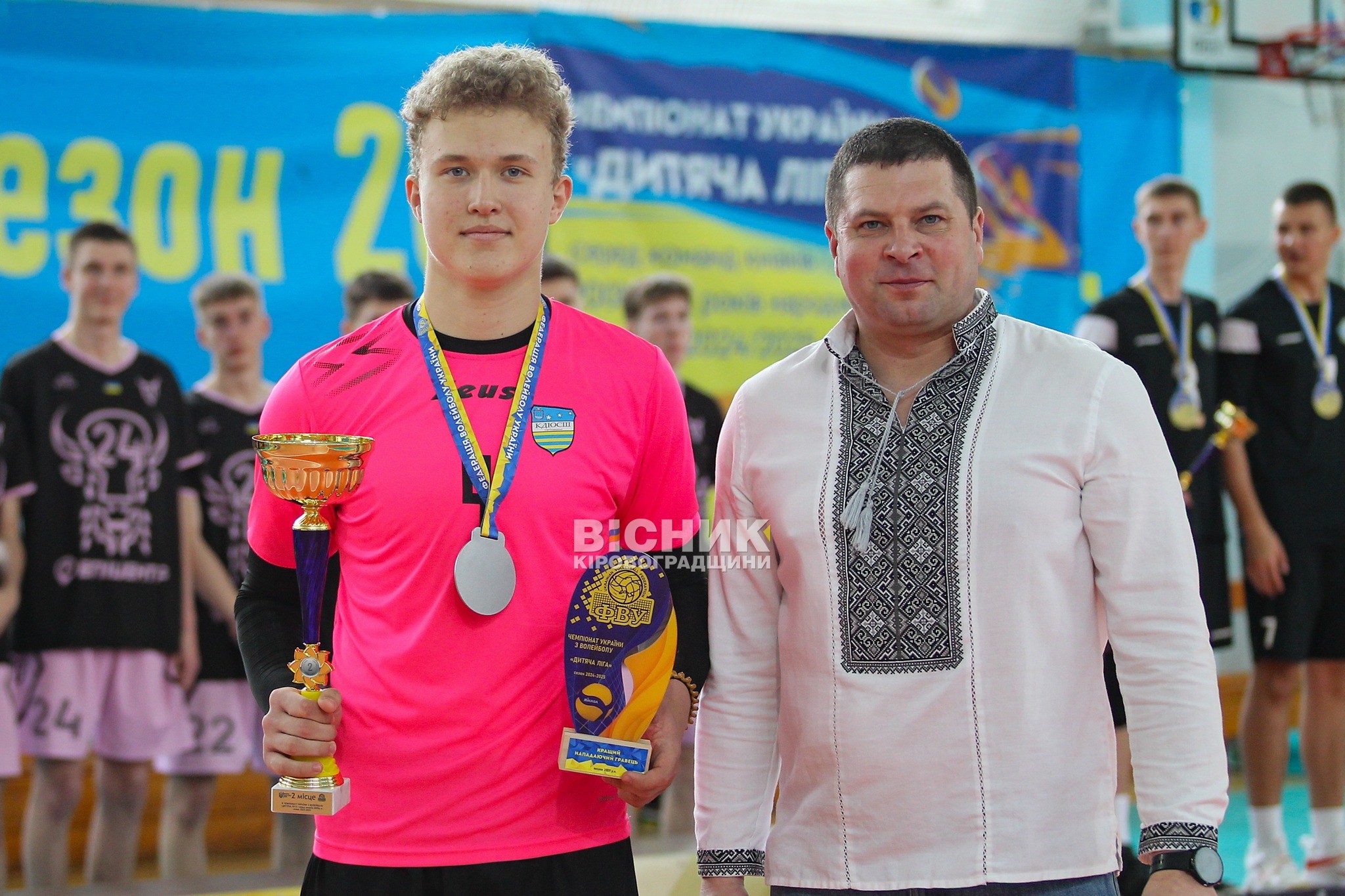 Збірна Кіровоградщини — віцечемпіони України з волейболу серед юнаків