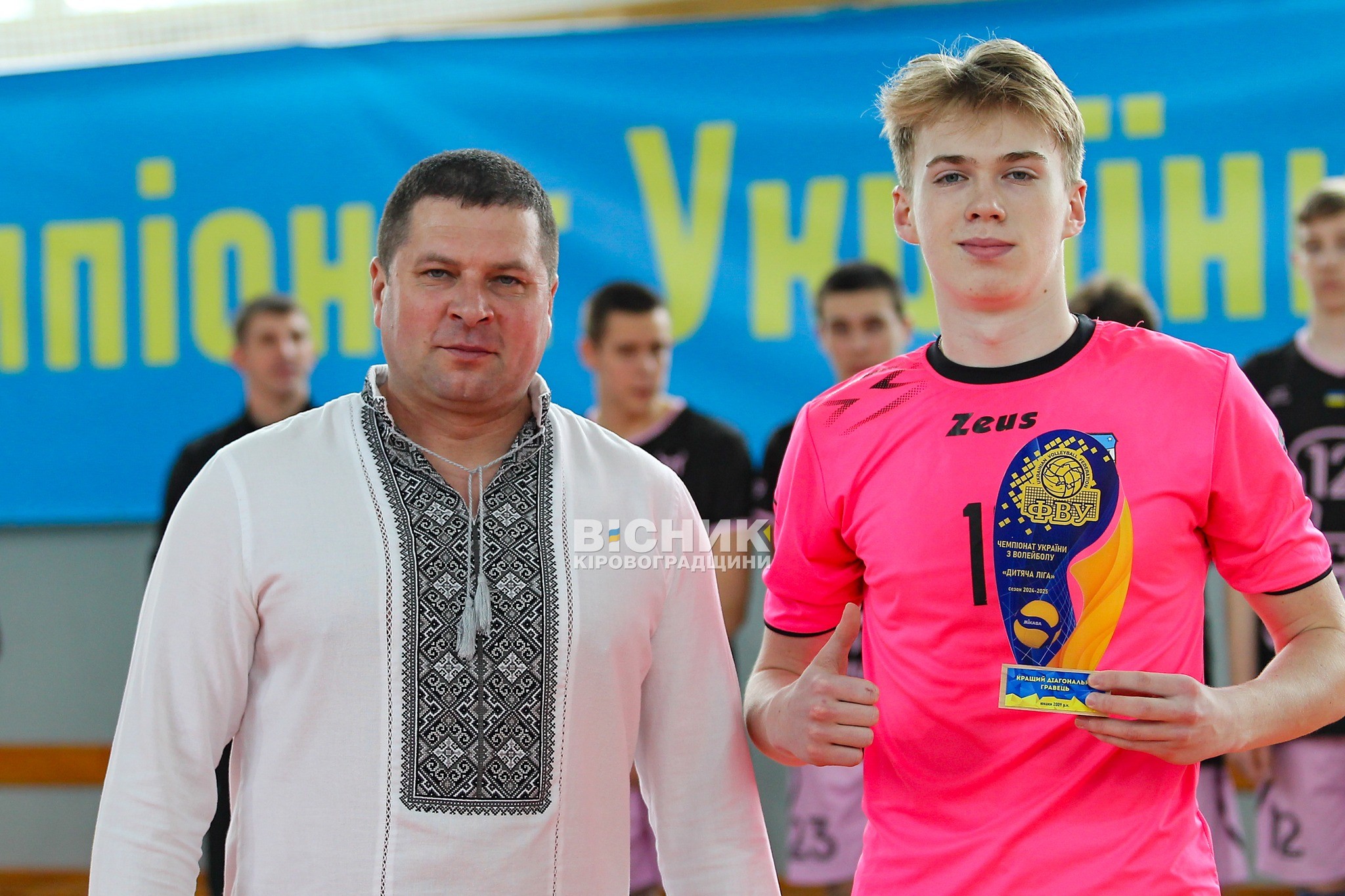 Збірна Кіровоградщини — віцечемпіони України з волейболу серед юнаків