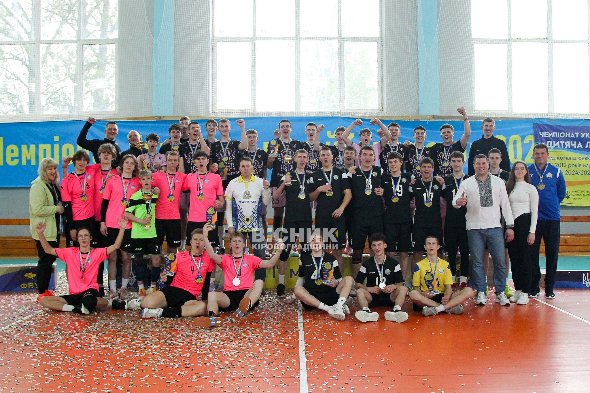 Збірна Кіровоградщини — віцечемпіони України з волейболу серед юнаків