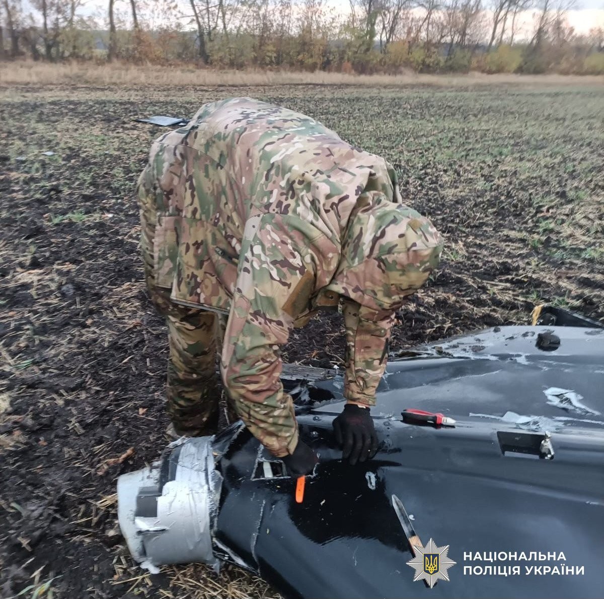 На Кіровоградщині вибухотехніки поліції знищили бойові частини ворожих дронів
