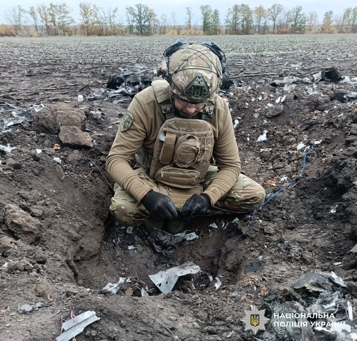 На Кіровоградщині вибухотехніки поліції знищили бойові частини ворожих дронів