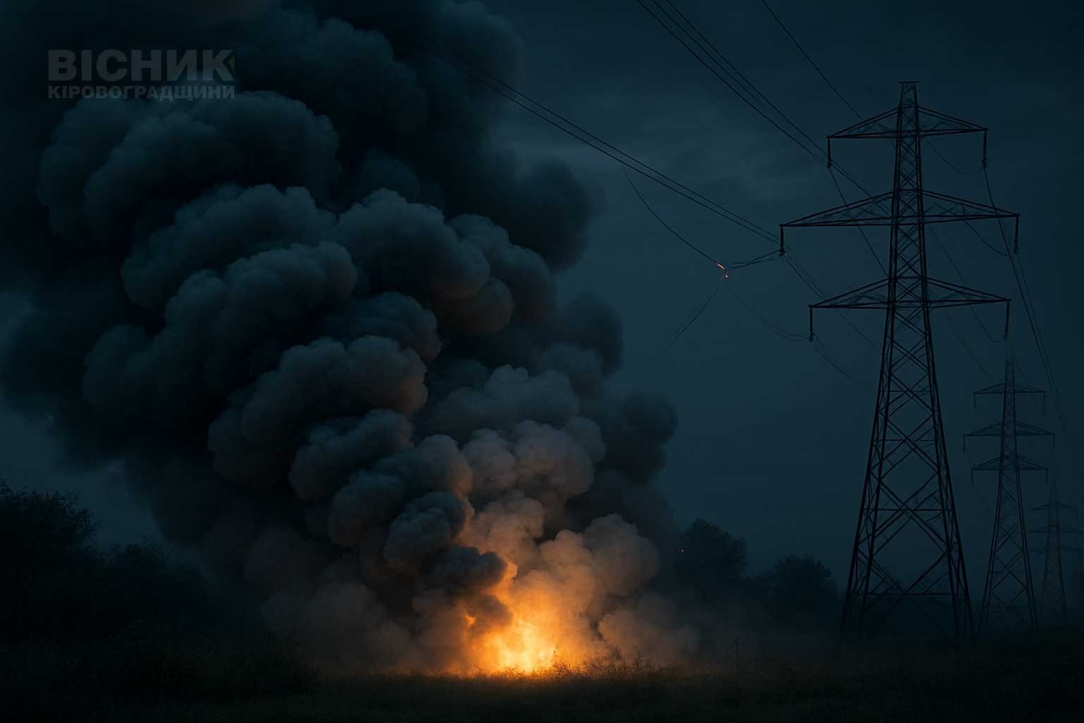 Нічна атака на Новоукраїнський район: 16 громад без світла, енергетики оперативно відновили електропостачання Нічна атака на Новоукраїнський район: 16 громад без світла, енергетики оперативно відновили електропостачання