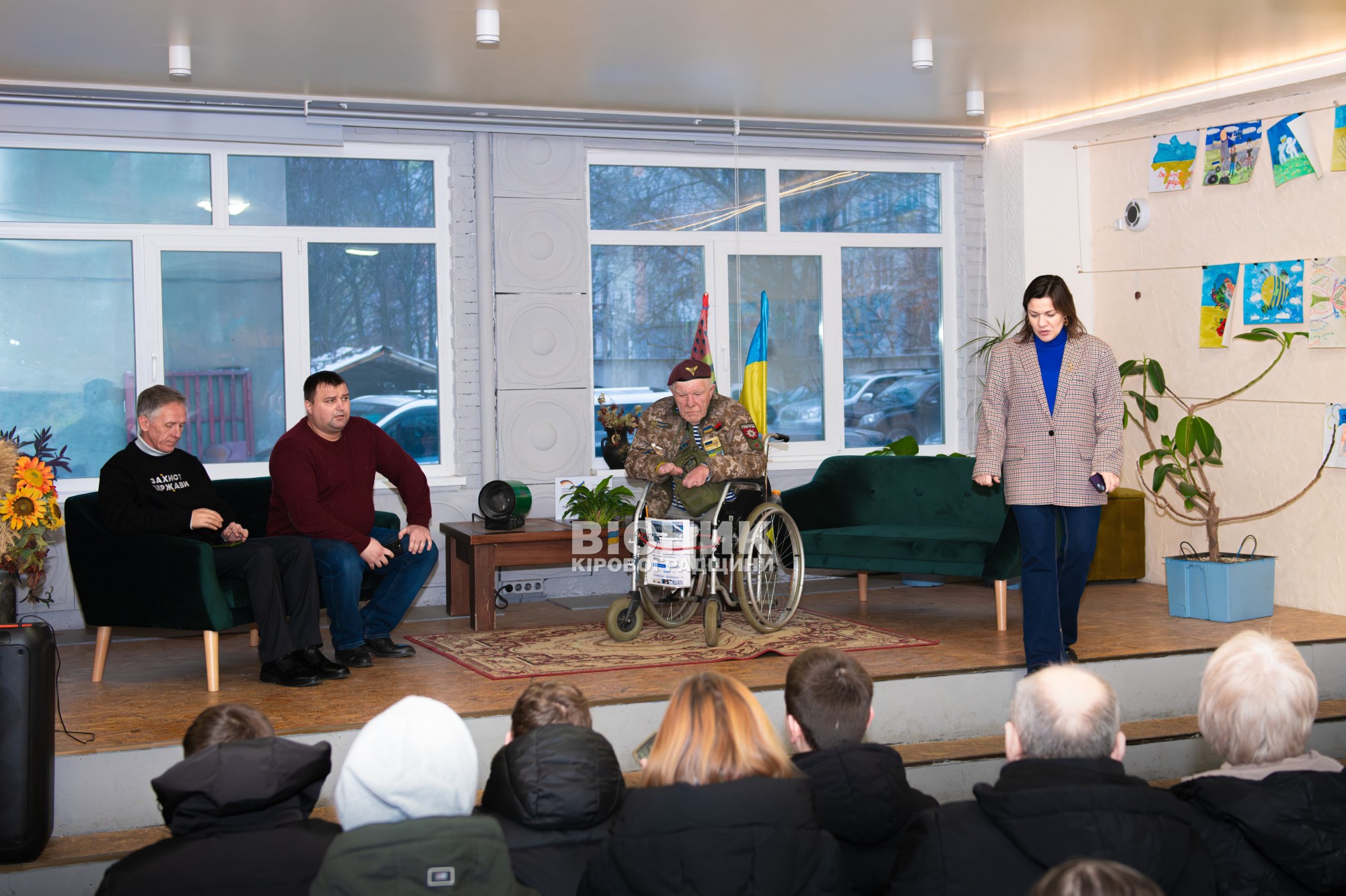 У Кропивницькому відбулася зустріч із волонтером Григорієм Янченком, відомим як Дядя Гріша