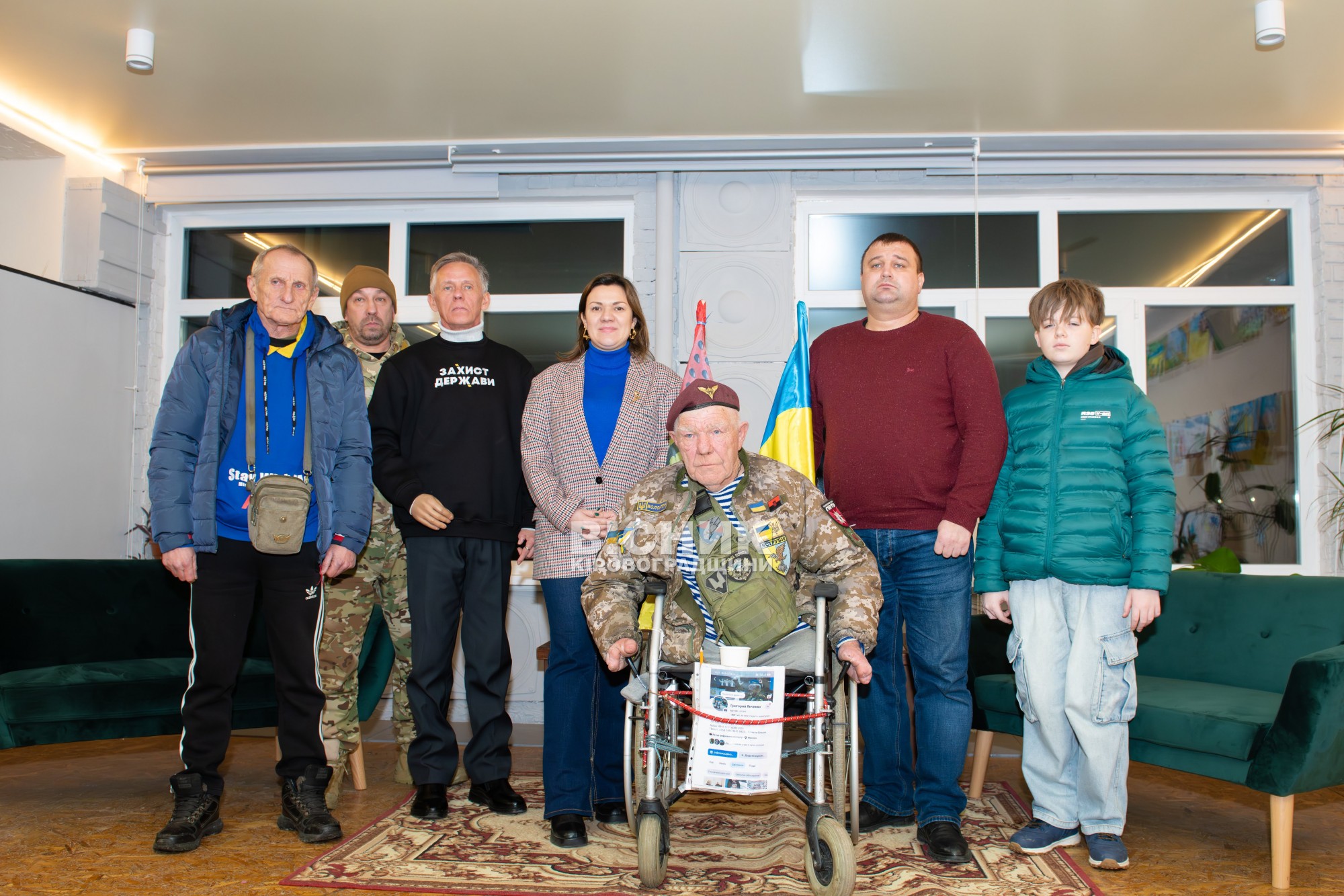 У Кропивницькому відбулася зустріч із волонтером Григорієм Янченком, відомим як Дядя Гріша