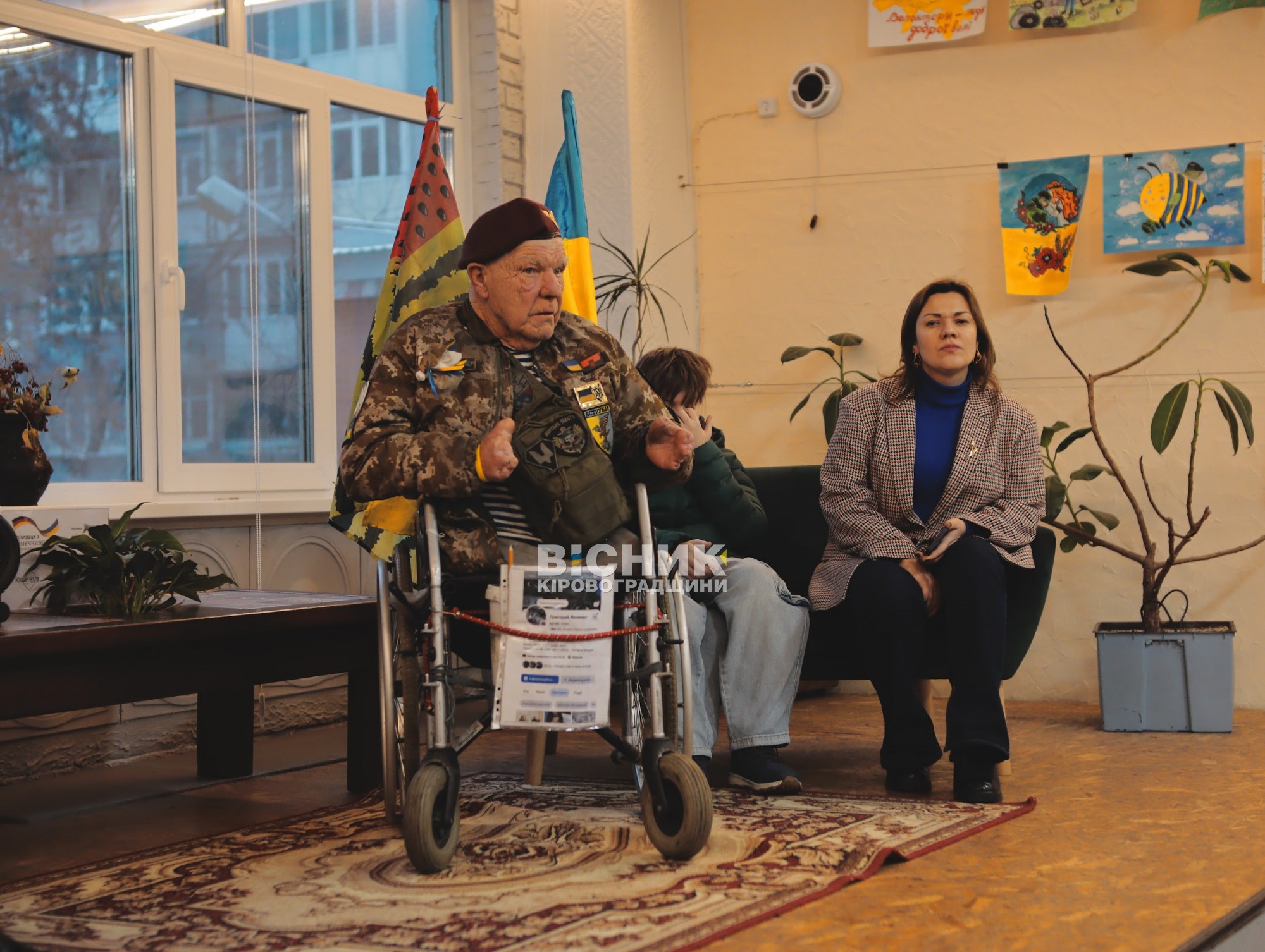 У Кропивницькому відбулася зустріч із волонтером Григорієм Янченком, відомим як Дядя Гріша