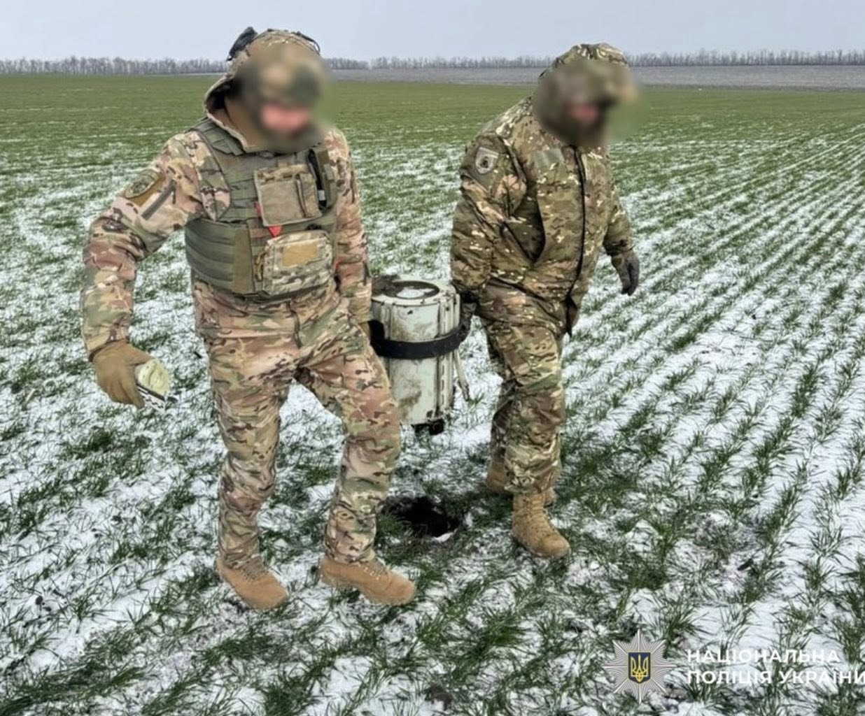 На Кіровоградщині вибухотехніки поліції знищили бойову частину ворожого безпілотника