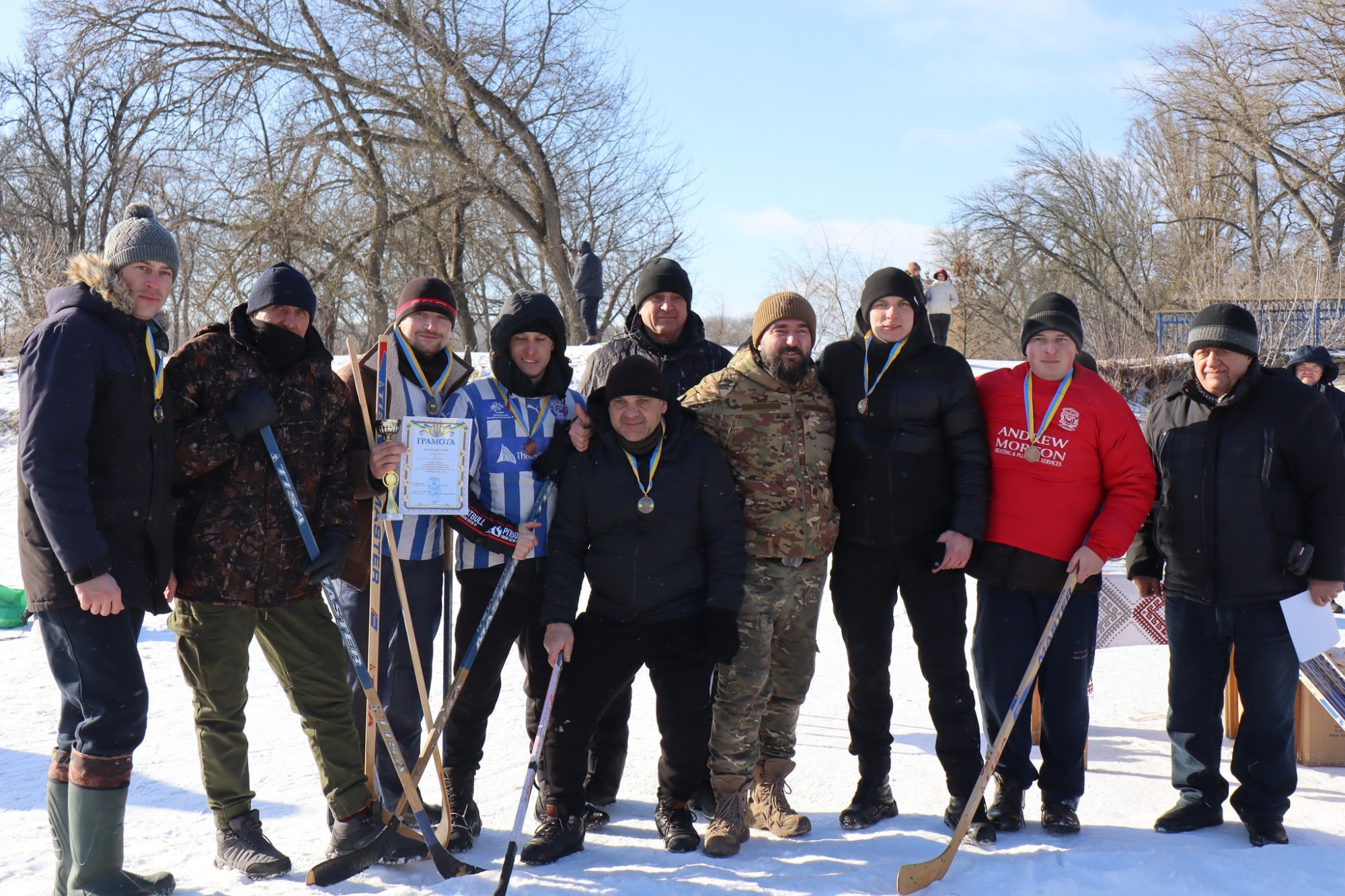 В Онуфріївці відбувся благодійний хокейний турнір
