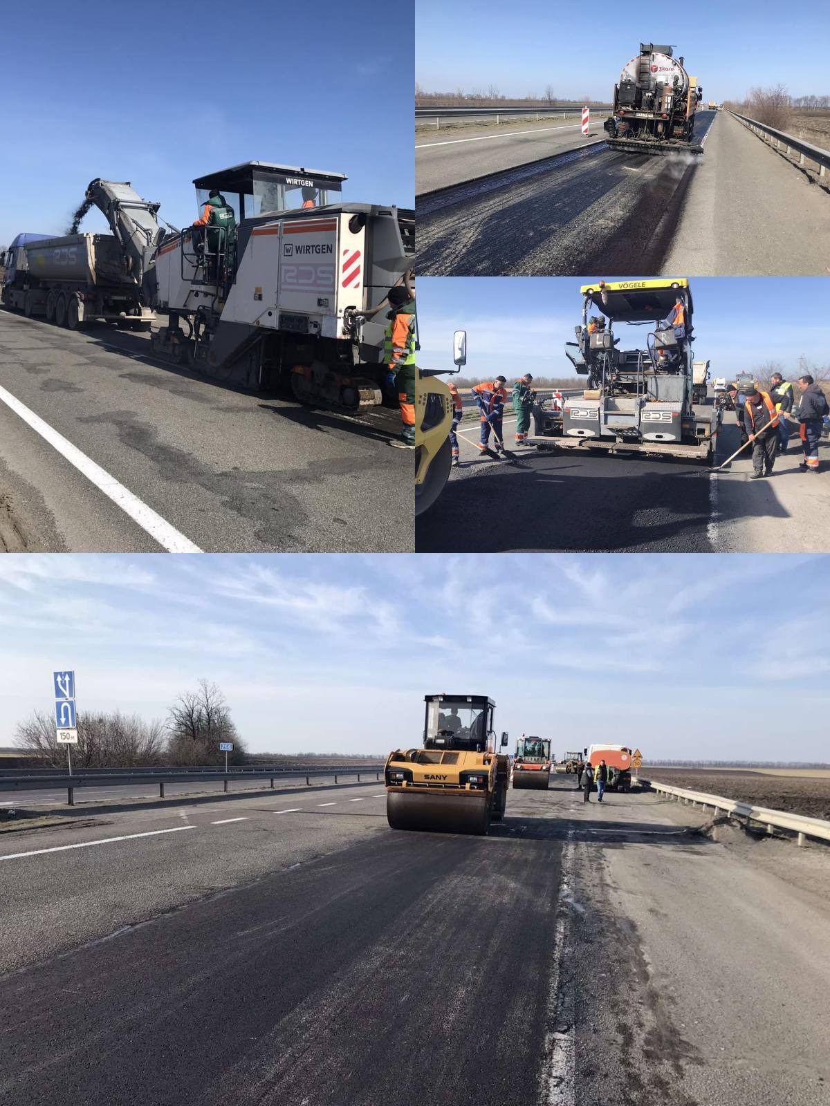 На Кіровоградщині тривають дорожні роботи