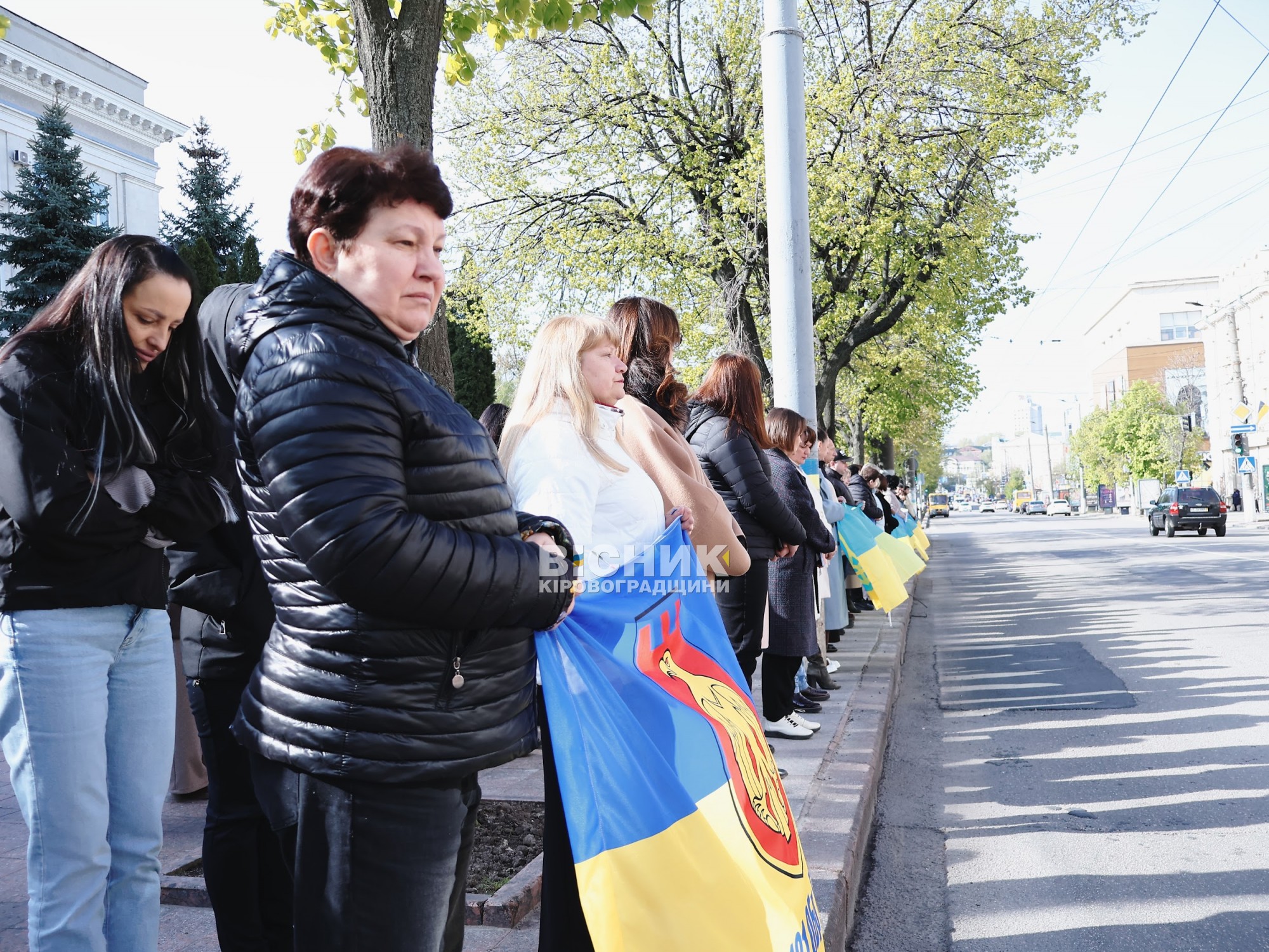 У центрі Кропивницького відбулося прощання з трьома військовими