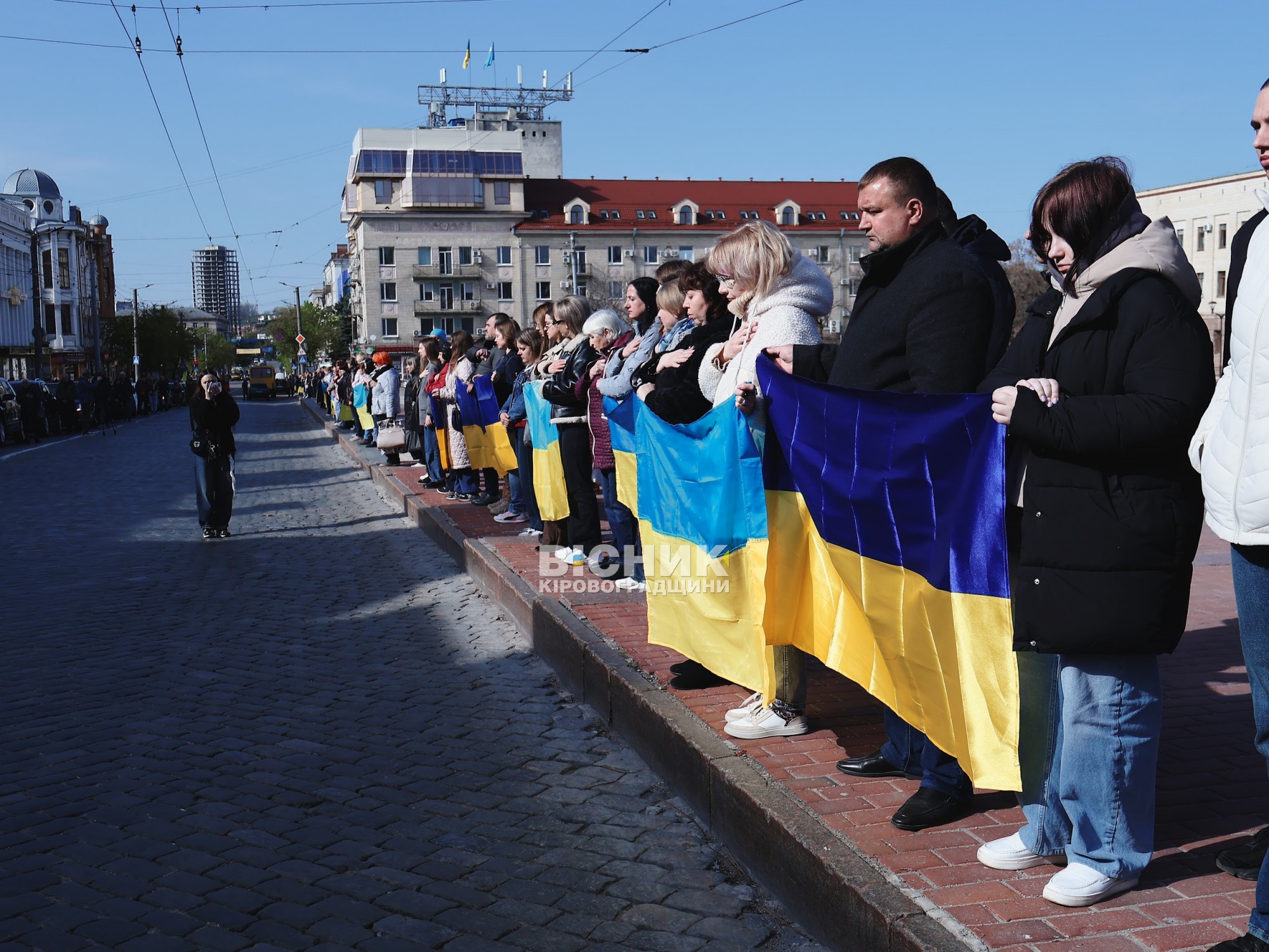 У центрі Кропивницького відбулося прощання з трьома військовими