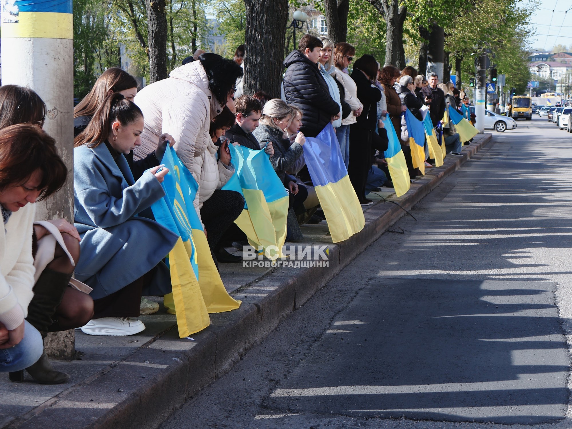 У центрі Кропивницького відбулося прощання з трьома військовими