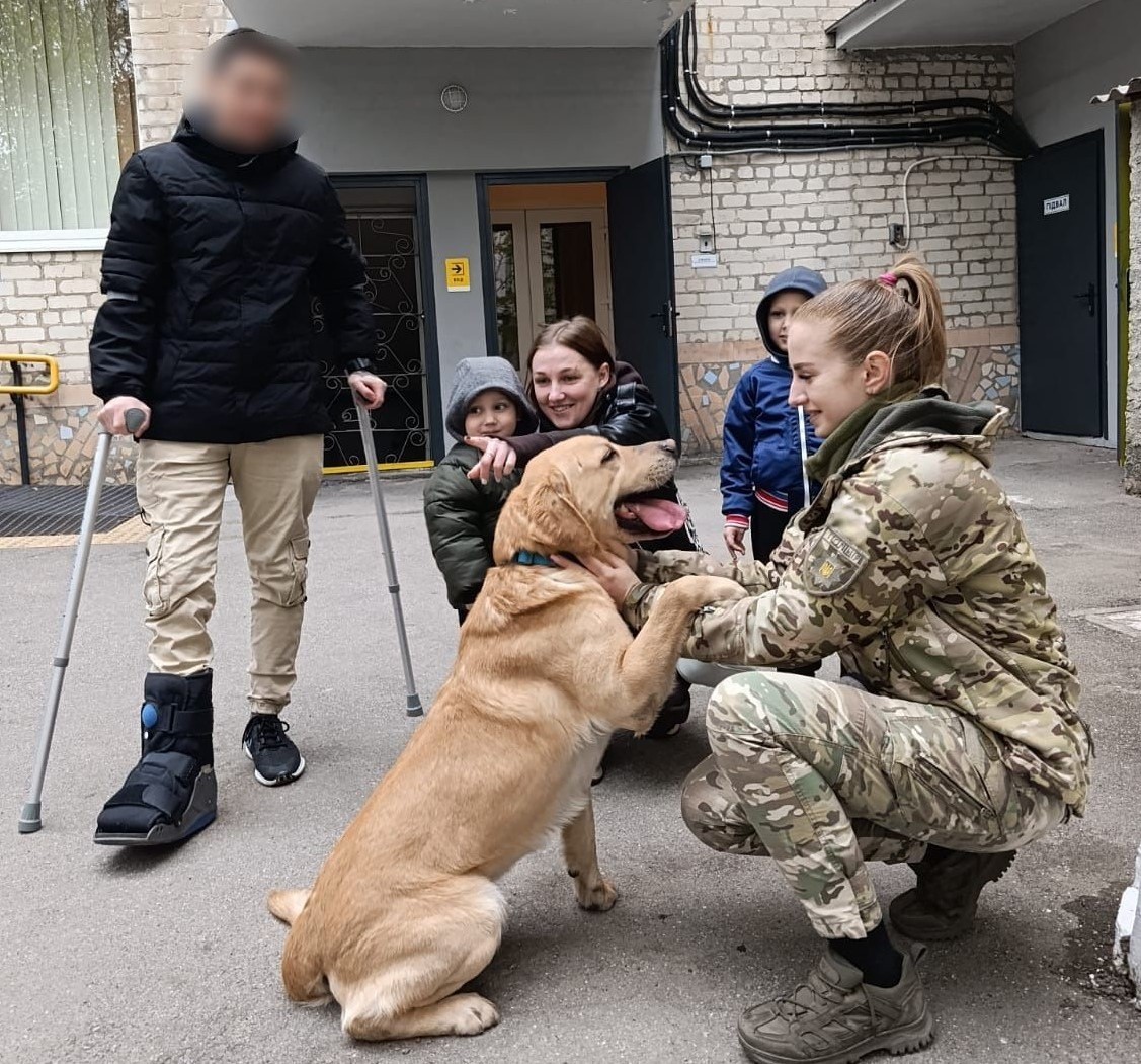 Чотирилапа реабілітація: як службові собаки допомагають відновленню захисників