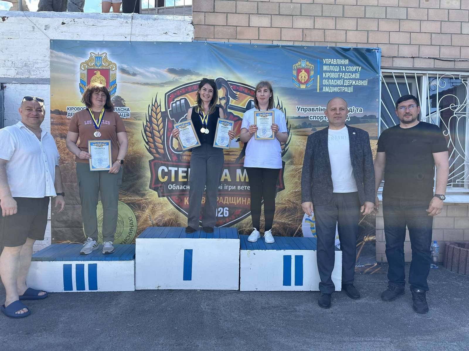 Обласні ветеранські ігри «Степова міць»: визначили переможців Новоукраїнського району 