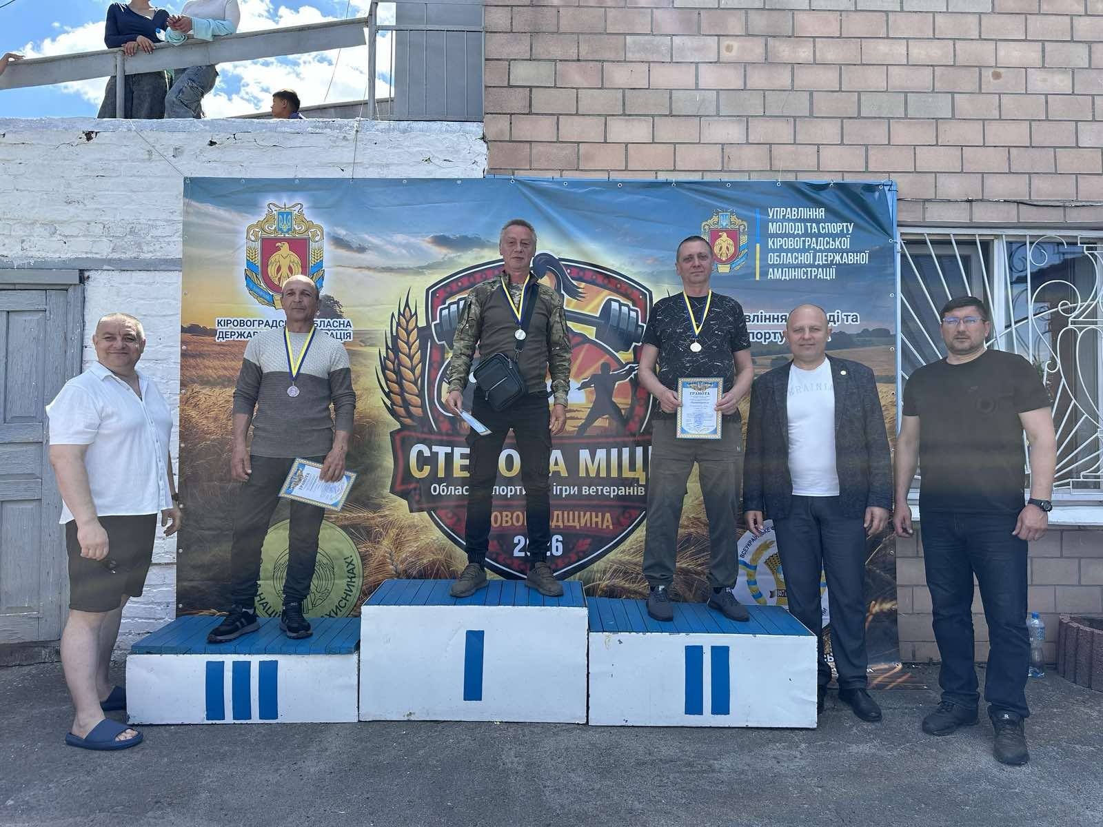 Обласні ветеранські ігри «Степова міць»: визначили переможців Новоукраїнського району 